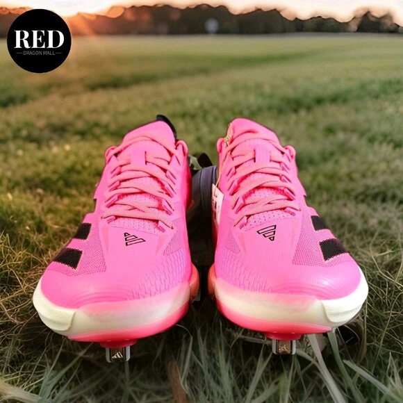 Adidas Adizero Electric+ TPU Baseball Cleats Lucid Pink IF8485 - Men\'s Size 9 main image 9